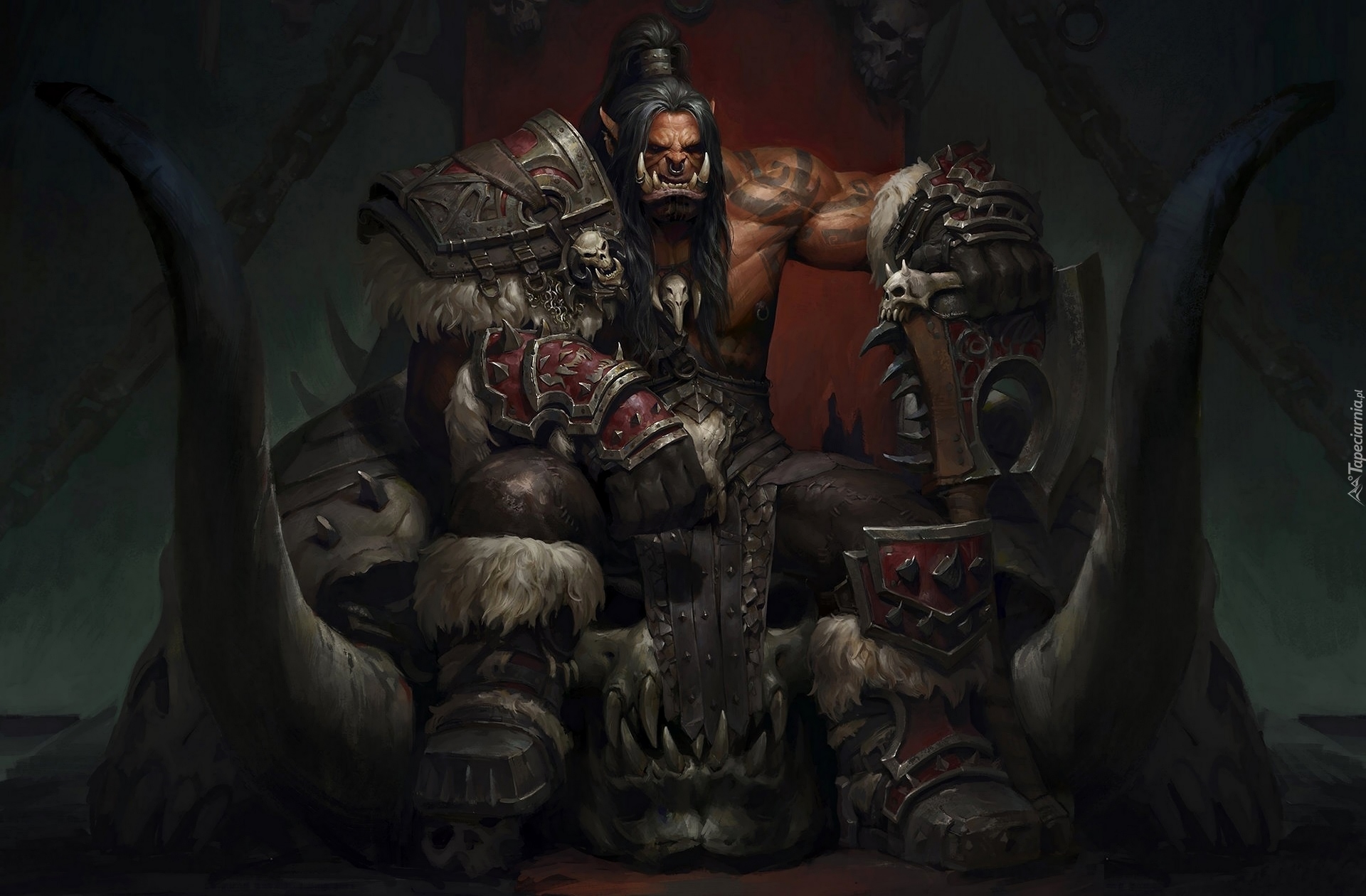 World of Warcraft: Warlords of Draenor, Ork, Grommash Hellscream, Tron