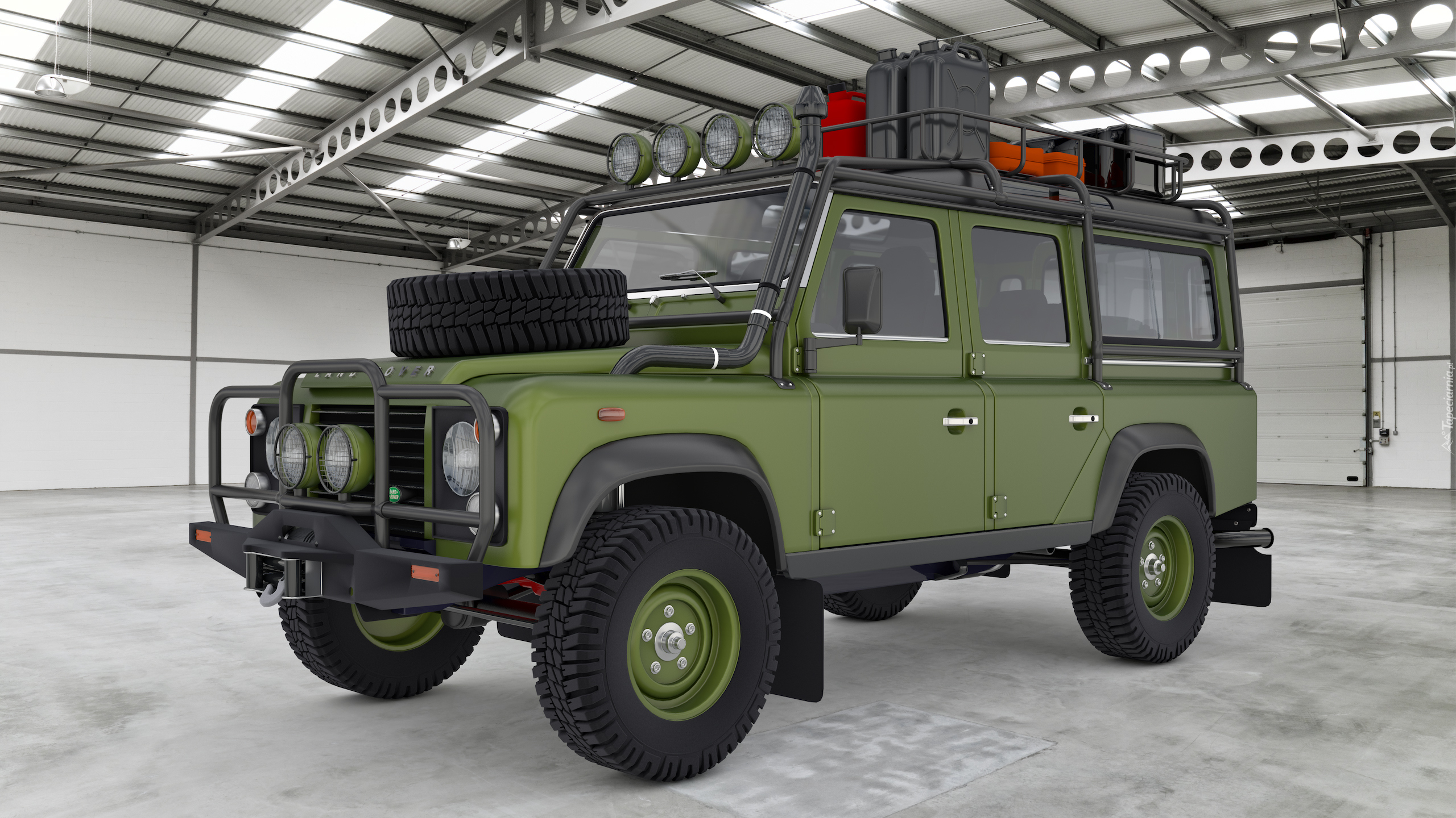 Zielony, Land Rover Defender