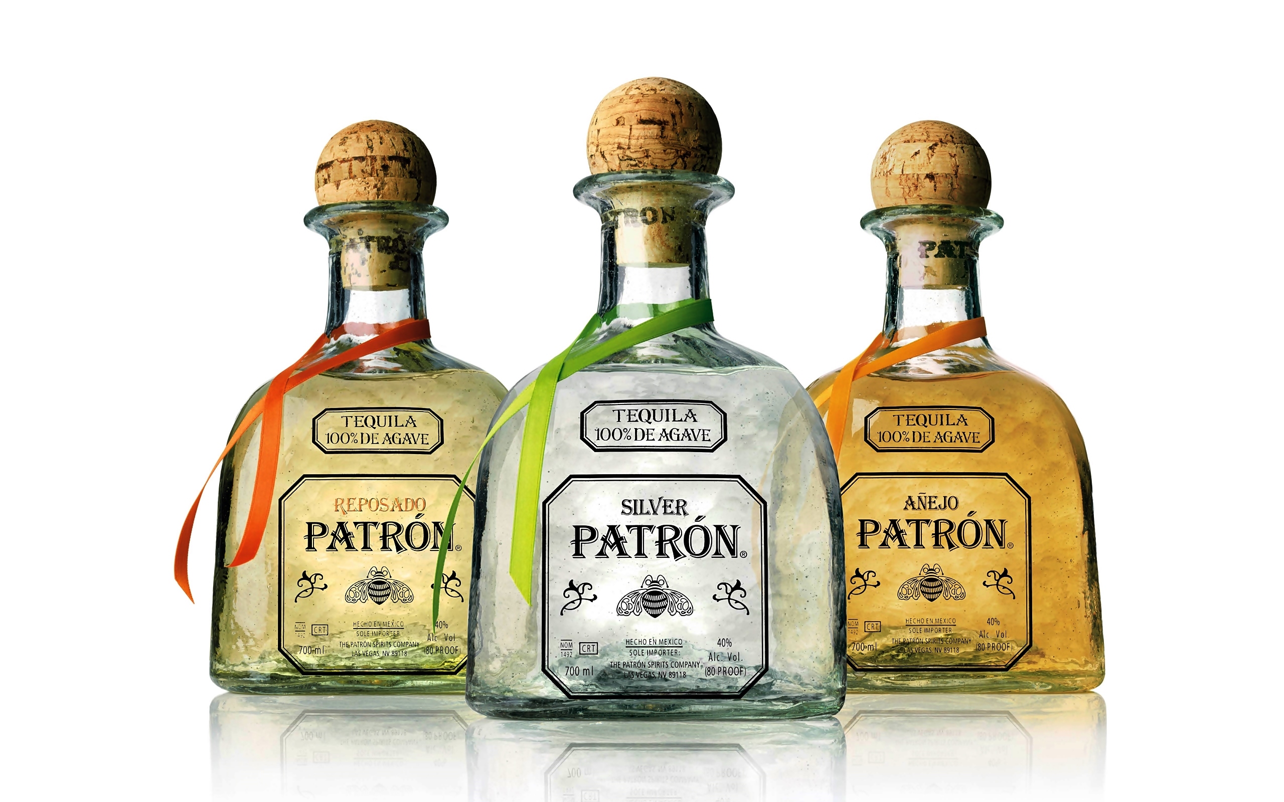 Trzy, Butelki, Tequila, Patrón