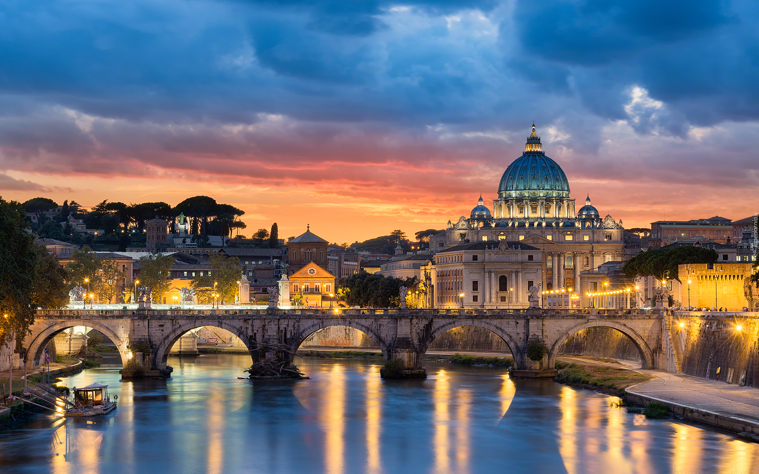 Watykan, Most św. Anioła, Bazylika św. Piotra, Rzeka Tyber