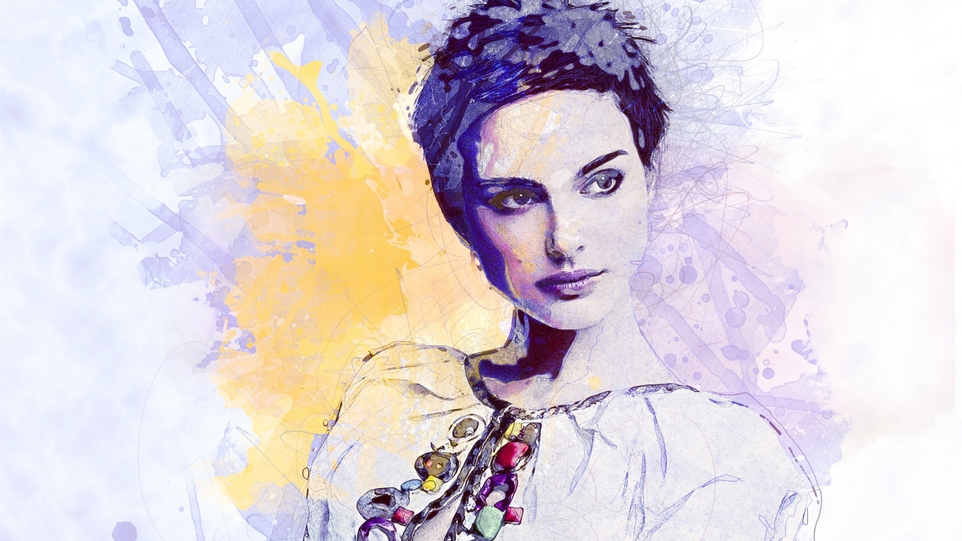 Kobieta, Aktorka, Natalie Portman, Grafika