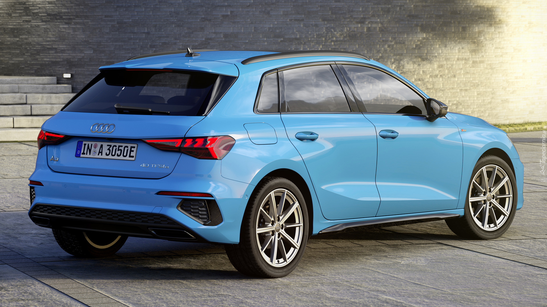 Niebieskie, Audi A3 Sportback, Tył