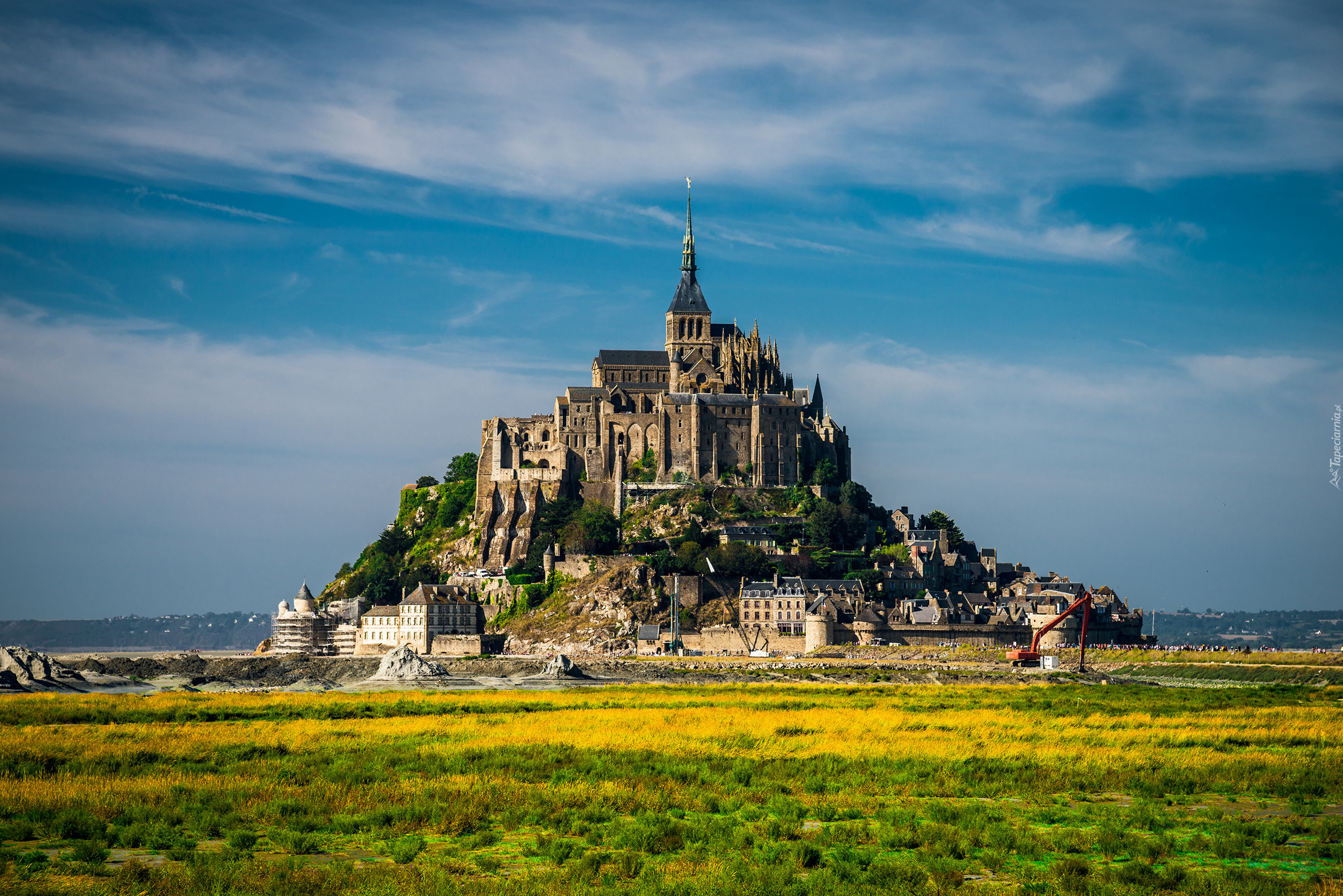 Francja, Normandia, Wyspa, Mont Saint-Michel, Opactwo św Michała Archanioła