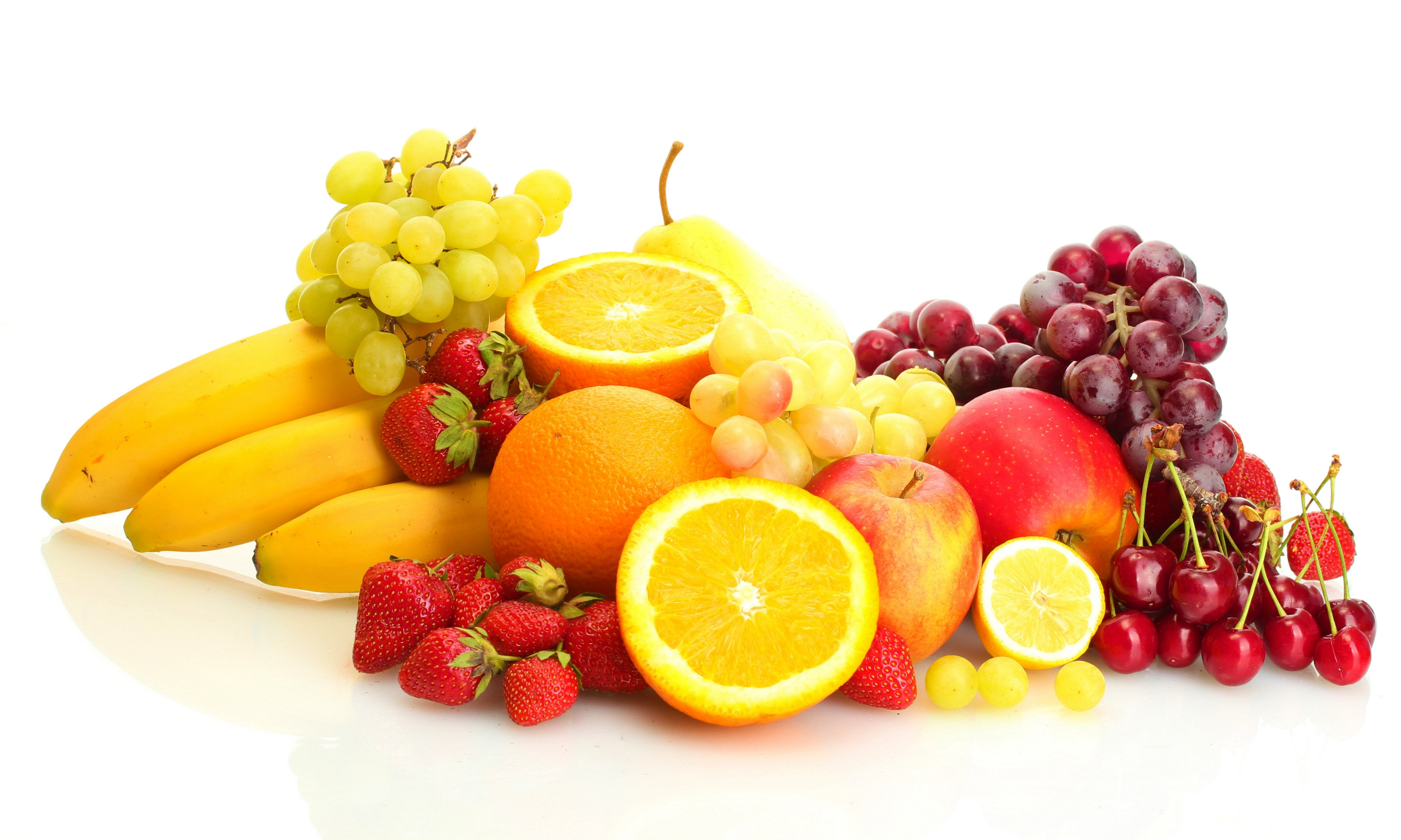 Owoce, Winogrona, Banany, Pomarańcze