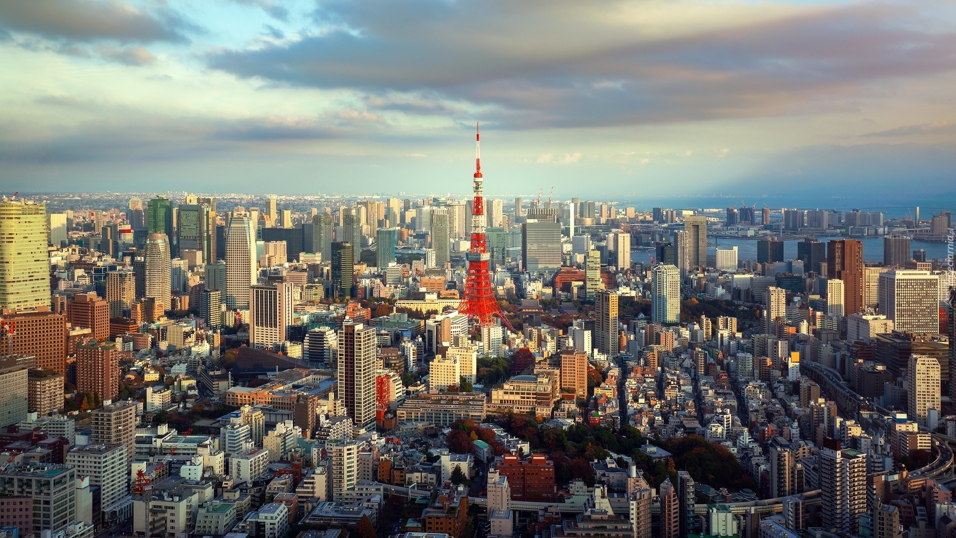 Wieża, Miasto, Domy, Tokio, Japonia