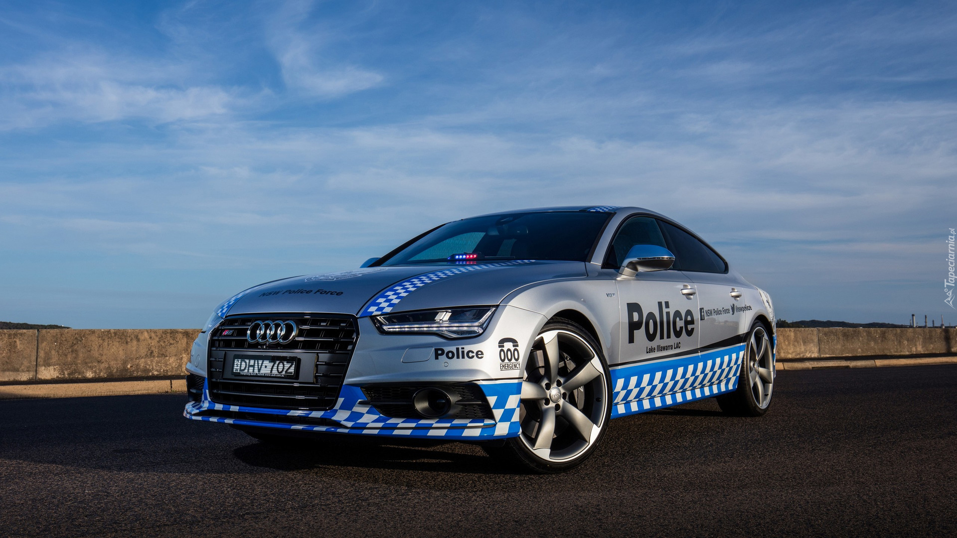 Samochód, Policyjny, Audi S7 Sportback, 2016