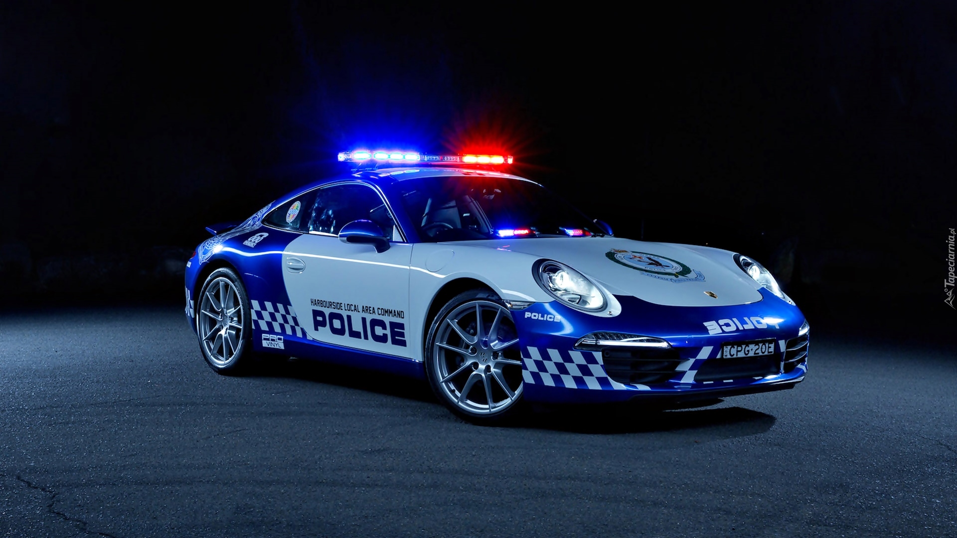 Samochód, Policyjny, Porsche 911 Carrera, 2014
