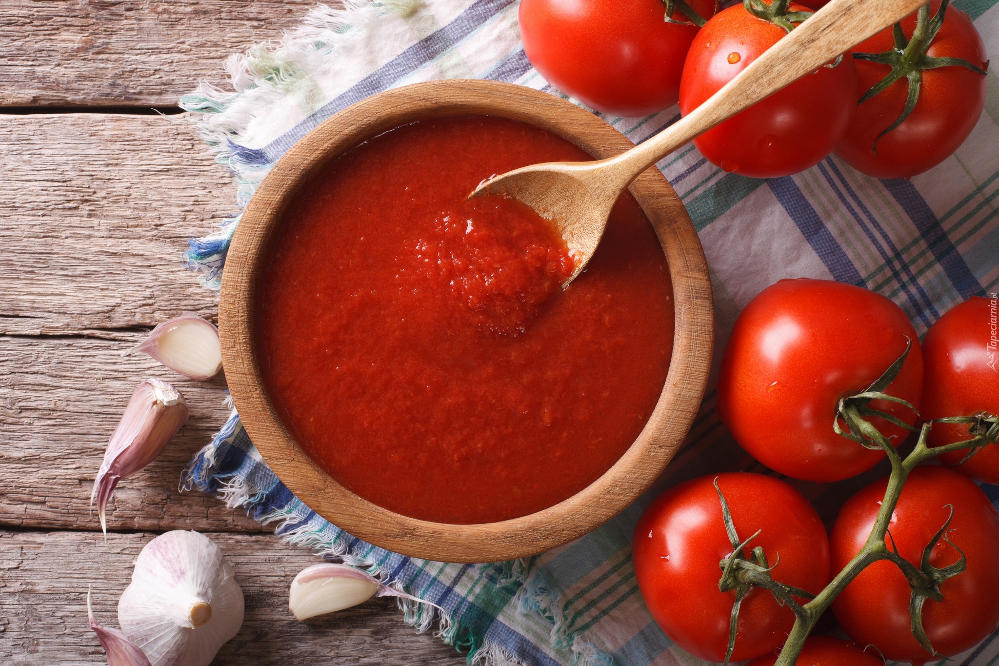 Pomidory, Sos pomidorowy, Miseczka