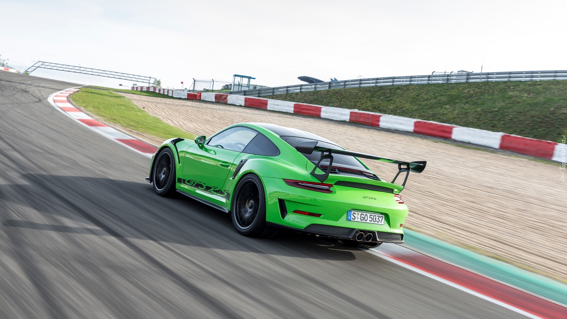 Zielone, Porsche 911 GT3 RS, Tył