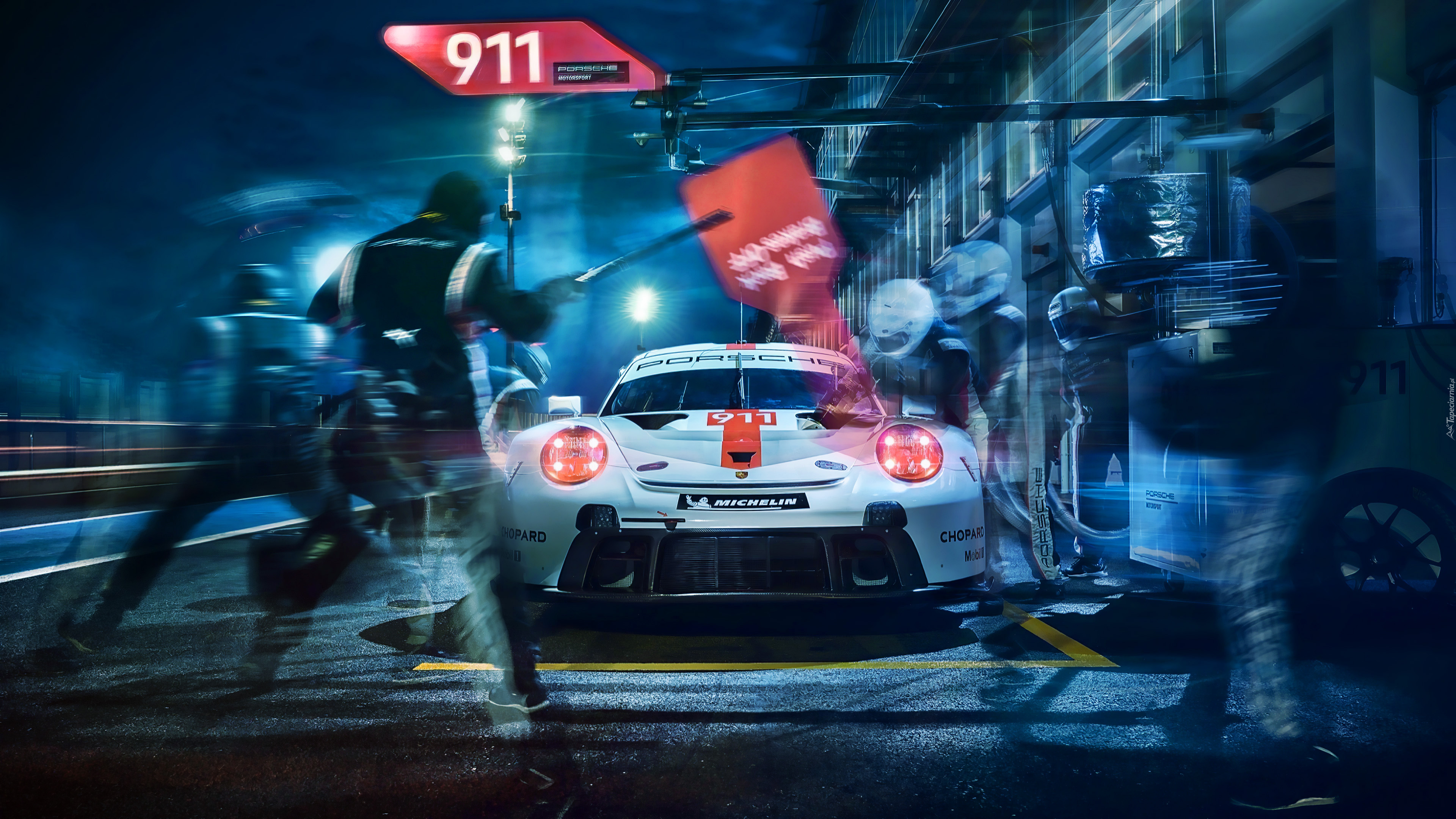 Porsche 911 RSR, Koło, Zmiana, Serwis, Szybkość, Tor, Wyścig