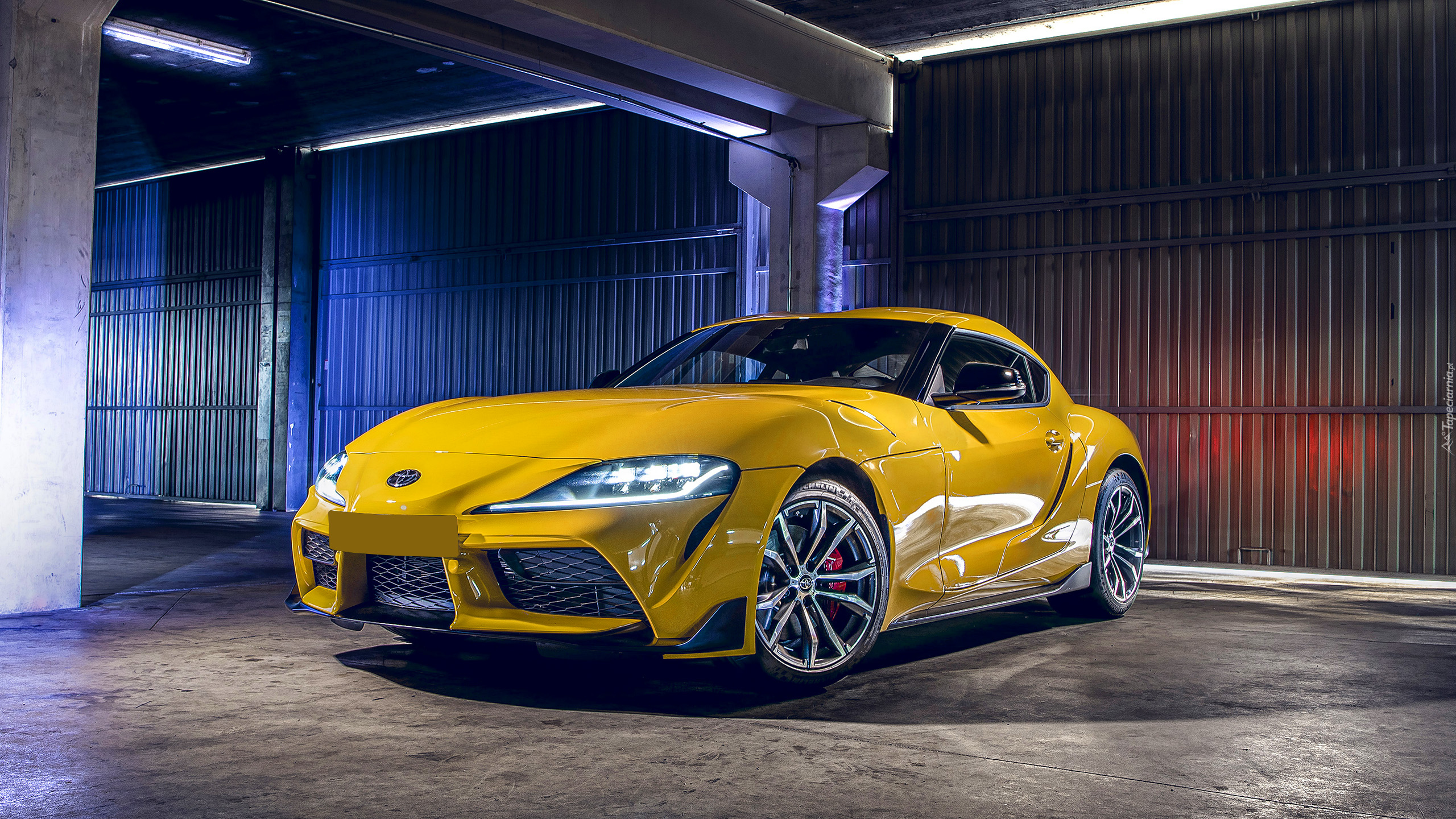 Żółta, Toyota Supra, 2020