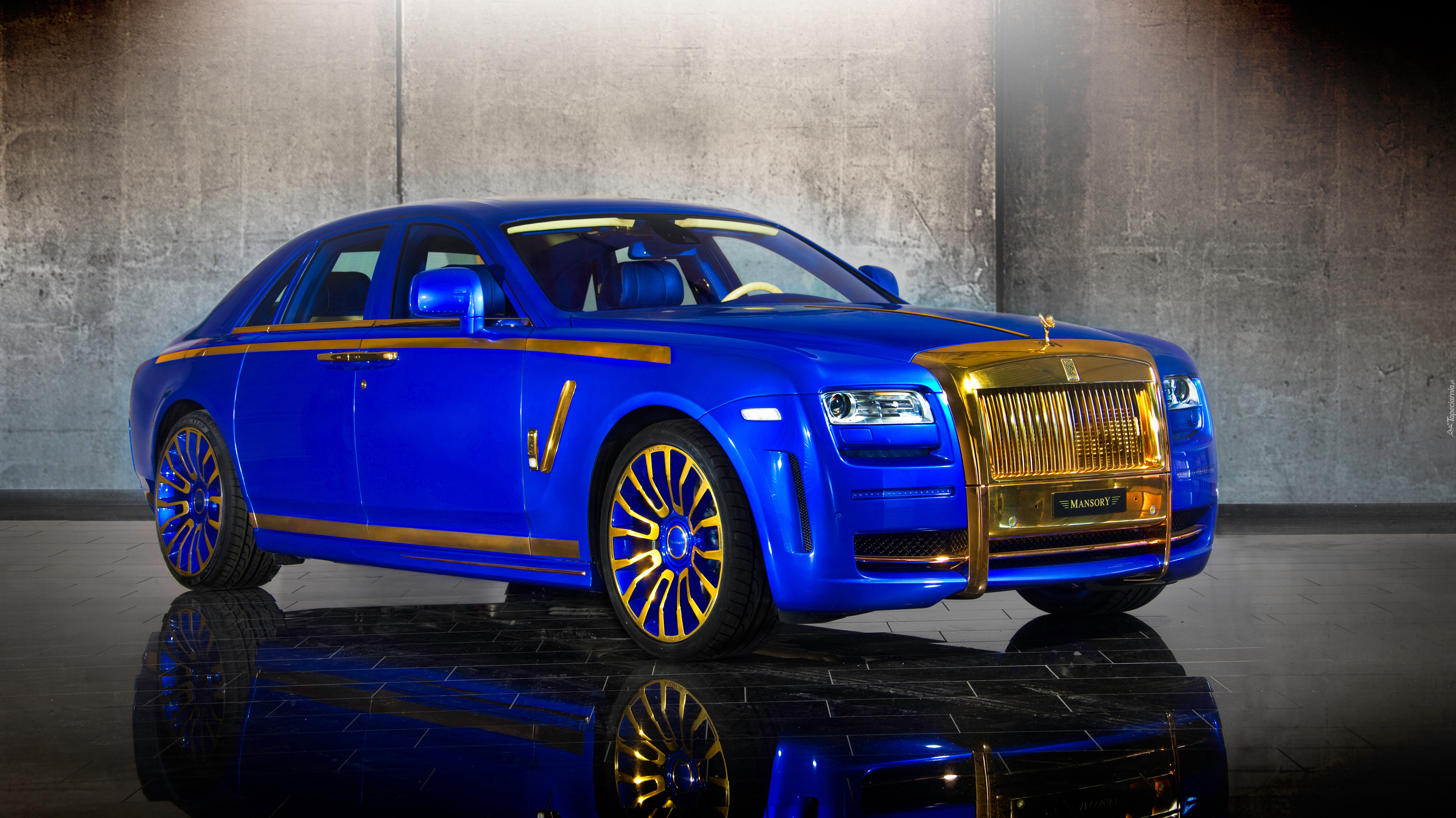 Niebieski, Rolls-Royce Ghost Mansory, 2010