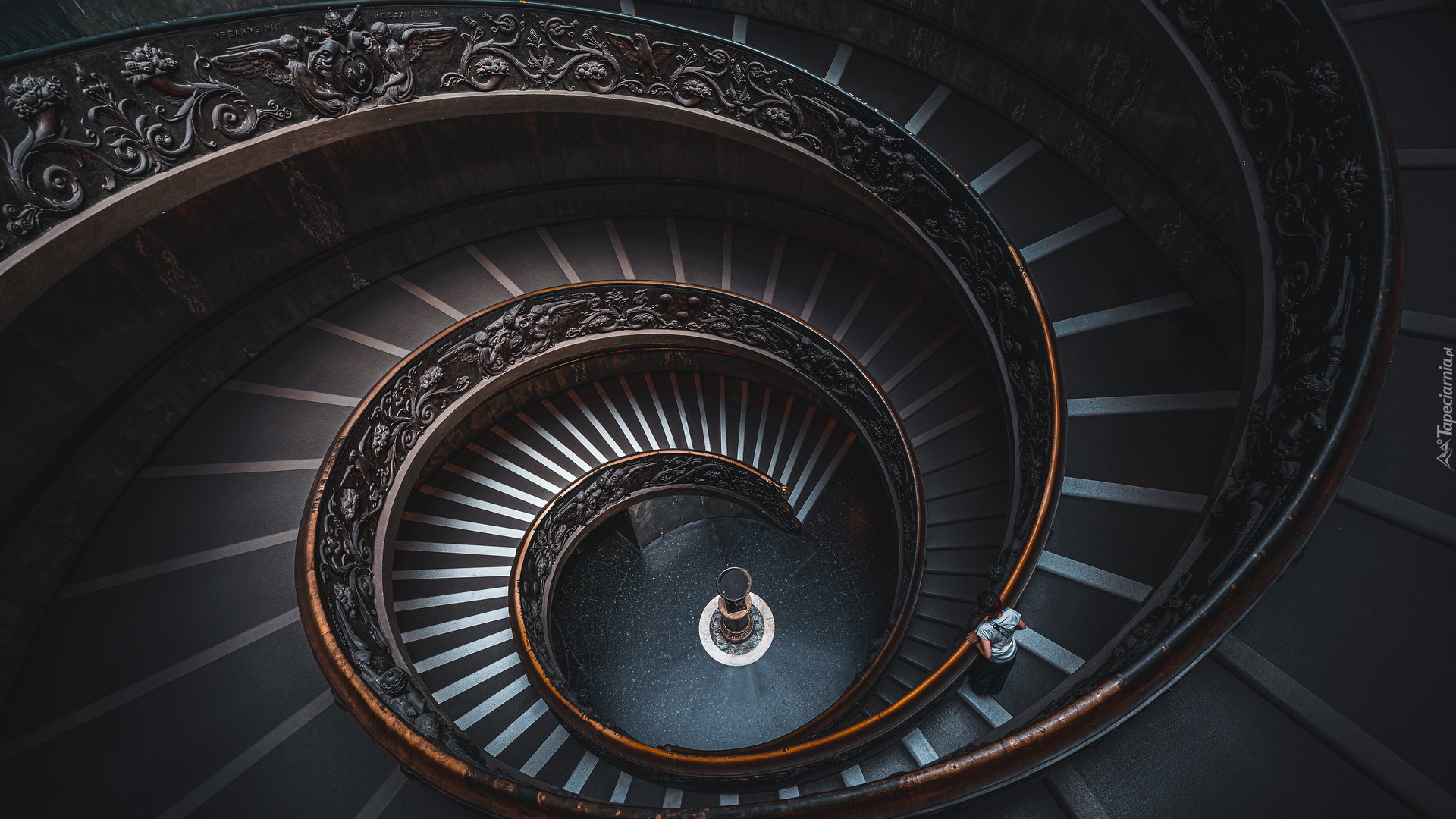 Kręte, Schody, Spirala, Bramante Staircase, Muzeum Pio Clementine, Watykan