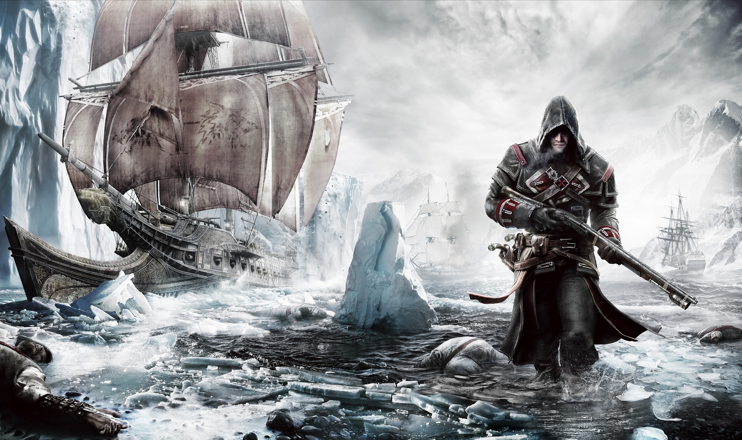 Assassins Creed Rogue, Shay Patrick Cormac, Okręt Morrigan, Góry lodowe