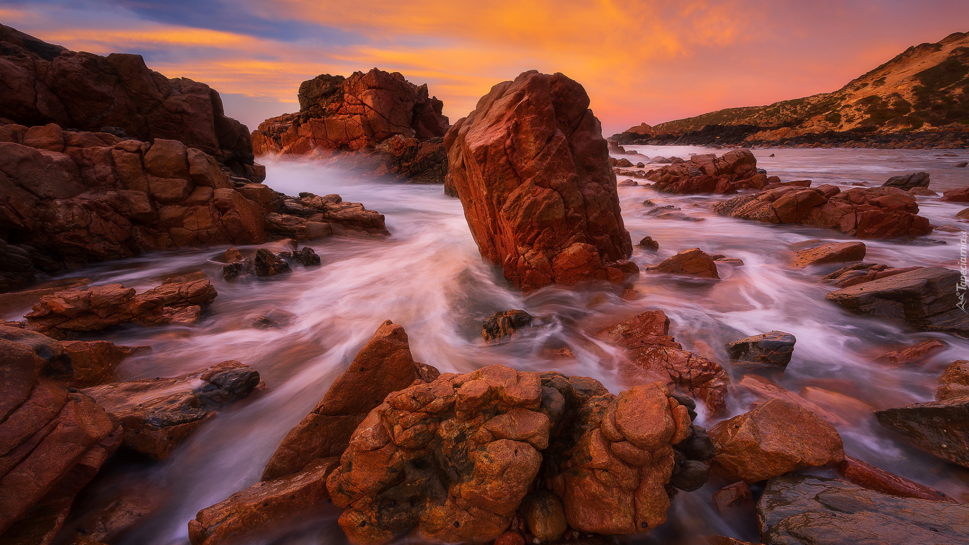 Morze, Skały, Półwysep Yorke Peninsula, Australia