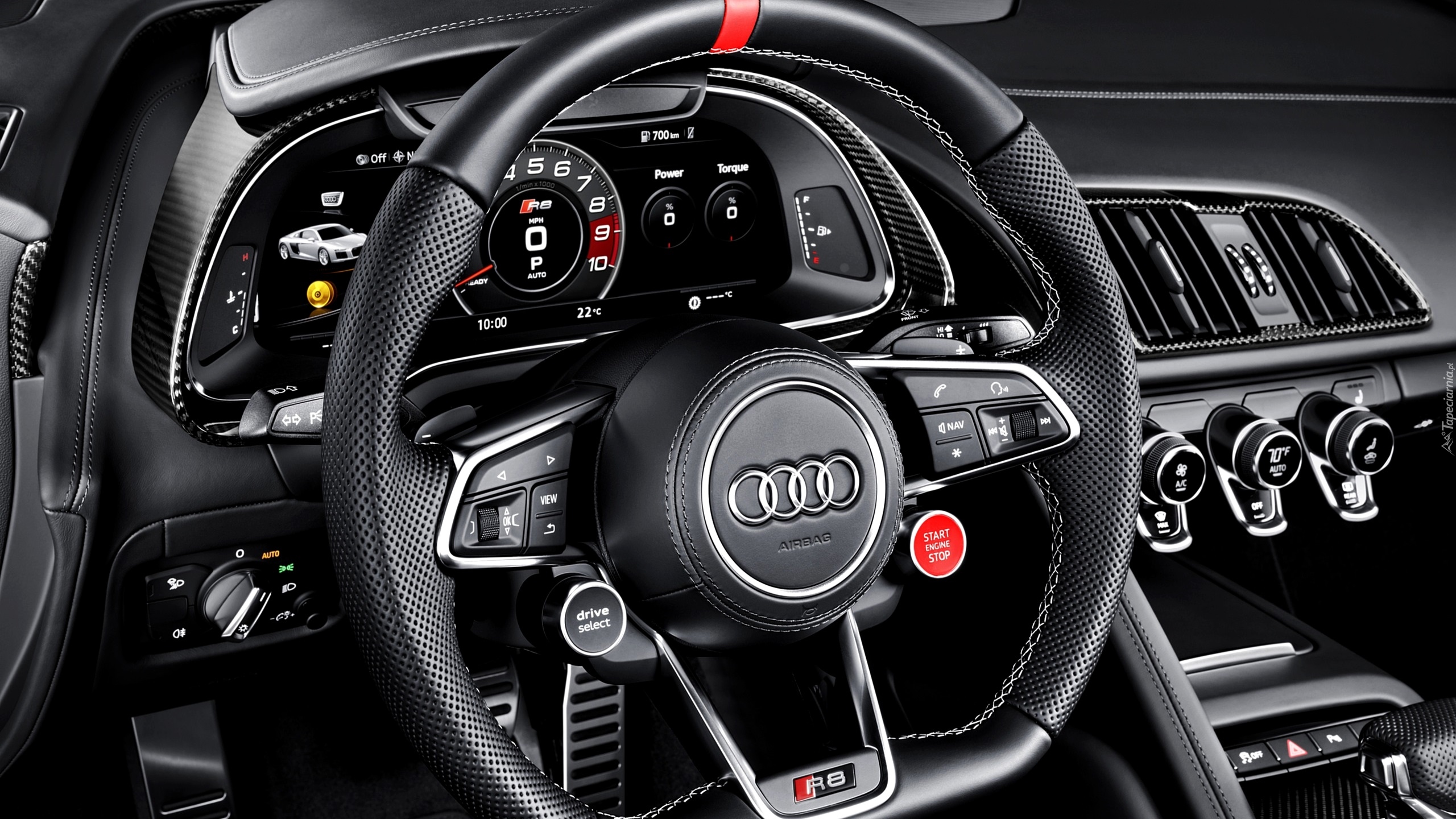 Audi R8 Sport Edition, 2017, Wnętrze, Kierownica