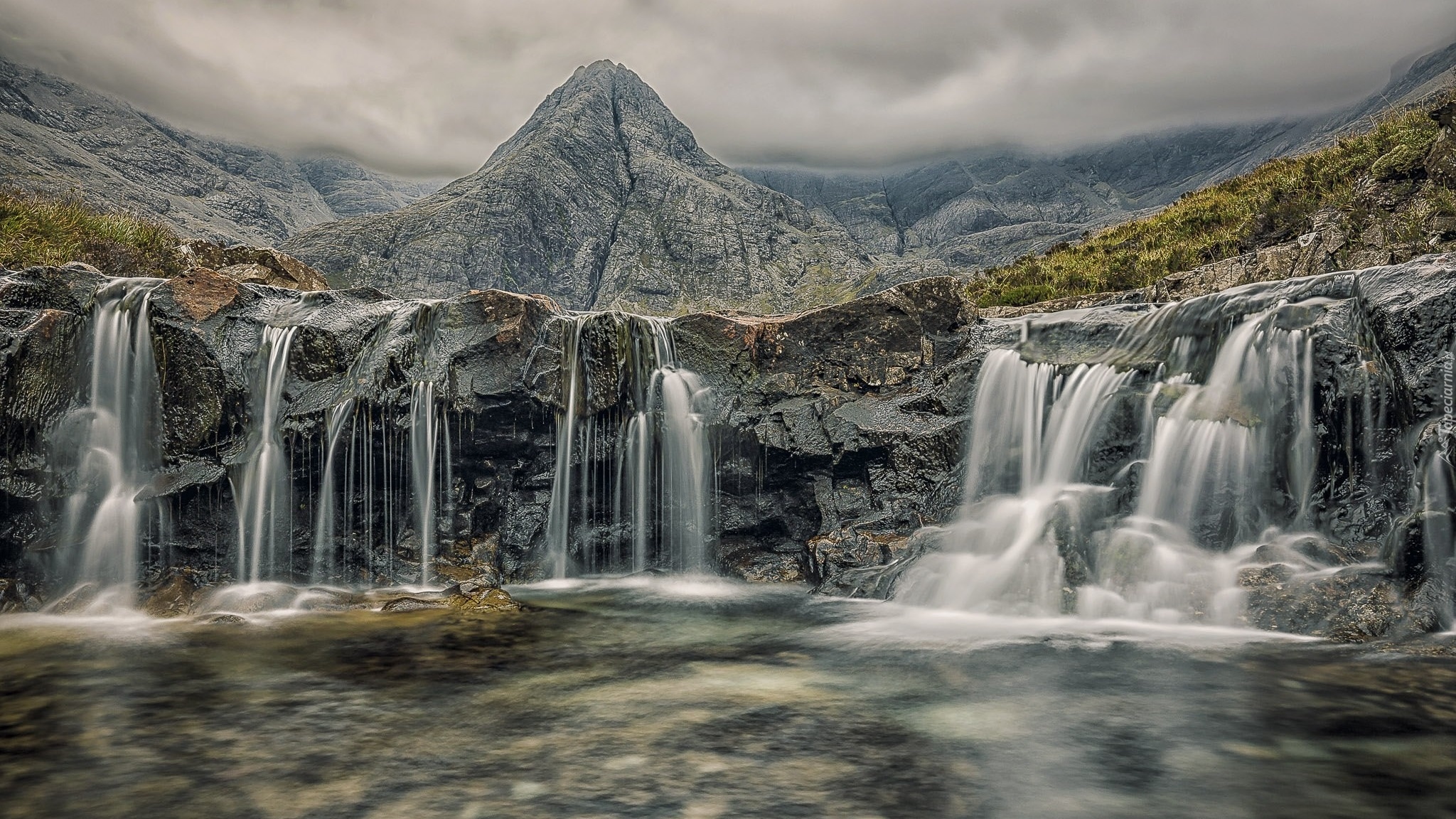 Szkocja, Skały, Wodospady Fairy Pools, Góry