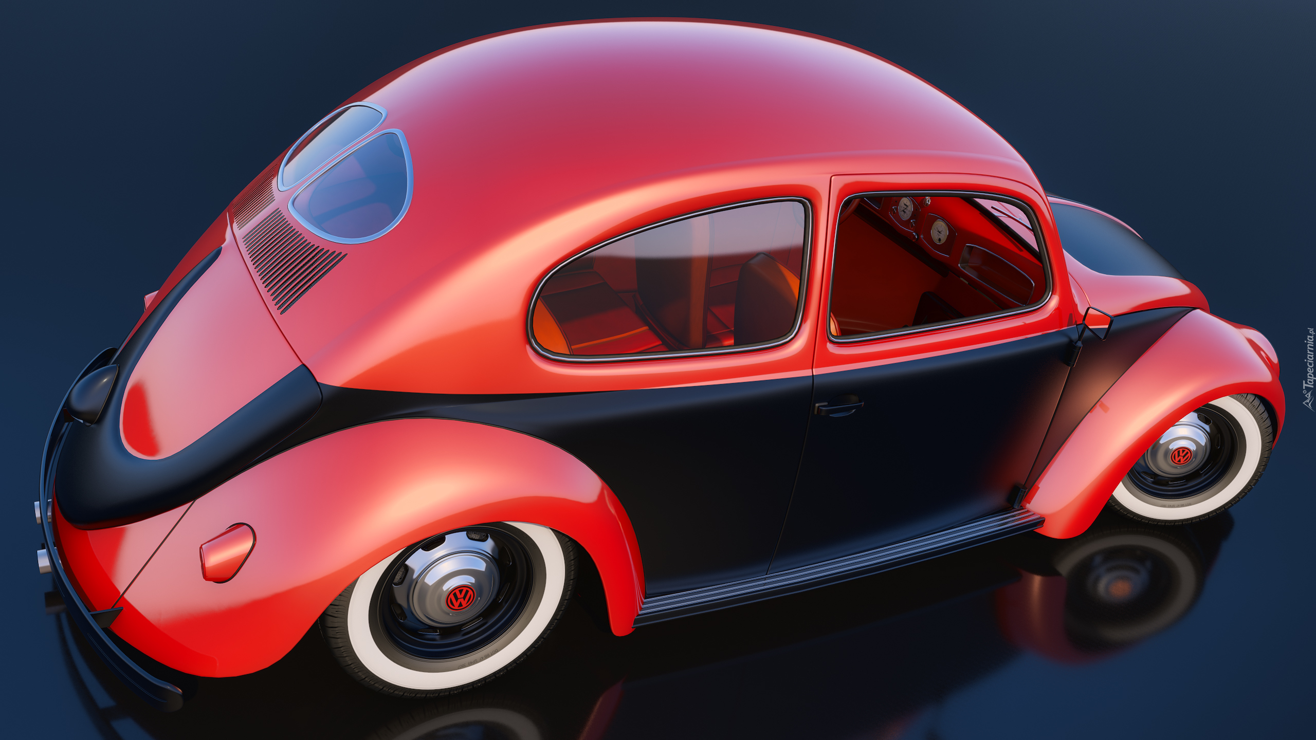 Zabytkowy, Volkswagen Beetle, 1950