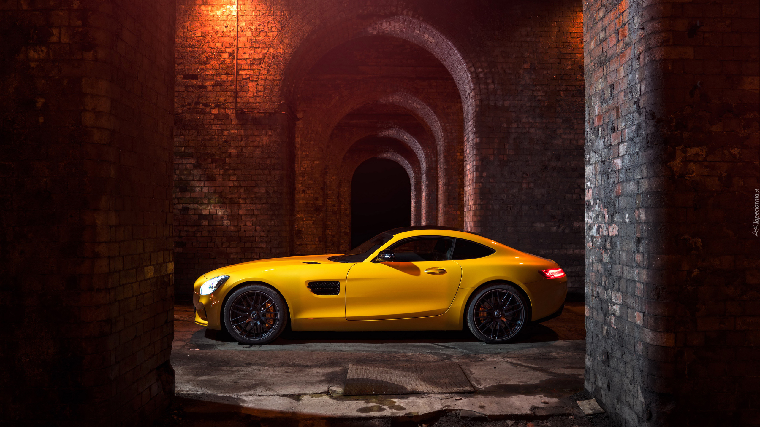 Żółty, Mercedes-Benz AMG GT S, 2015