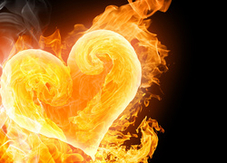 Miłość, Serce, Płomienie