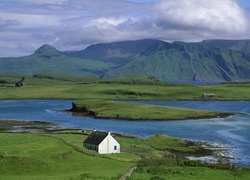 Łąki, Domek, Góry, Wybrzeże, Szkocja
