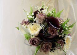 Bukiet, Różnobarwnych, Kwiatów