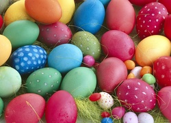 Kolorowe, Jajka, Wielkanocne
