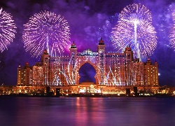 Zjednoczone Emiraty Arabskie, Dubaj, Hotel Atlantis The Palm, Fajerwerki