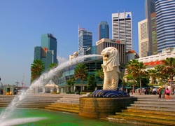 Merlion, Singapur, Hotel, Schody
