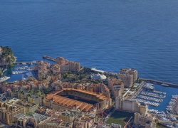 Panorama, Miasta, Monako, Wybrzeże