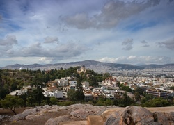Panorama, Miasta, Ateny, Grecja