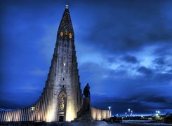 Kościół, Ewangelicki, Hallgrimskirkja, Reykjawik