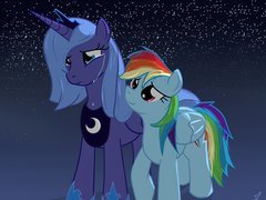 My Little Pony, Rainbow Dash, Luna