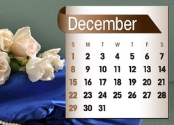 Kalendarz, Róże, Grudzień, 2013r