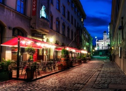 Helsinki, Restauracja, Brukowana, Ulica