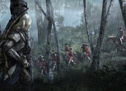 Assassin Creed 3, Zasadzka, Oddział, Brytyjczyków, Deszcz