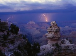 Błyskawica, Grand Canyon, Arizona