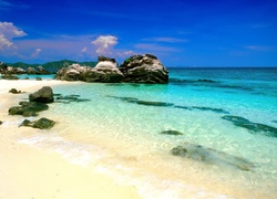 Tajlandia, Rafa, Morze, Plaża