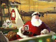Mikołaj, Jacht, Boże Narodzenie, Malarstwo