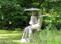 Rzeźba, Ogród, Botaniczny, Poznań
