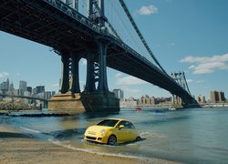 Panorama, Miasta, Most, Woda, Fiat 500