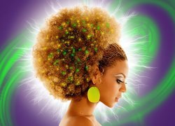 Beyonce, Afro, Profil