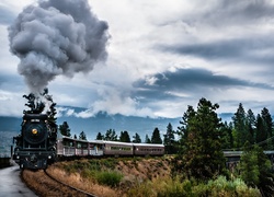 Pociąg, Lokomotywa, Dym