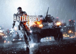 Battlefield 4, Żołnierz, Pojazdy, Deszcz, Broń