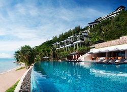 Hotel, Basen, Plaża, Tajlandia