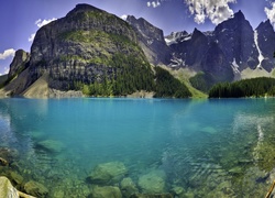 Kanada,  Park Narodowy Banff, Jezioro Moraine, Góry