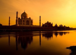 Tadż Mahal, Zachód Słońca