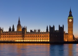 Pałac, Westminster, Big Ben, Tamiza, Londyn
