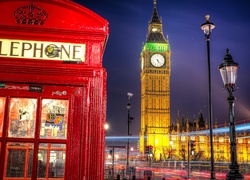 Big Ben, Budka, Telefoniczna, Londyn