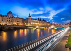 Paryż, Francja, Most, Rzeka